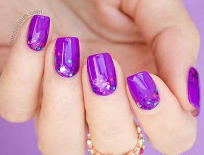عکس طراحی ناخن اکلیلی