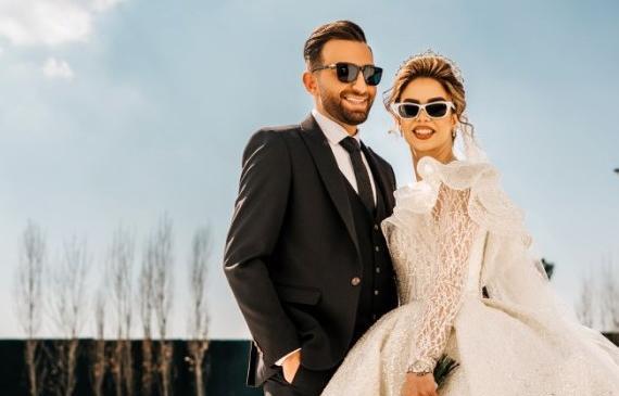 عکس عروس و داماد موتور سوار