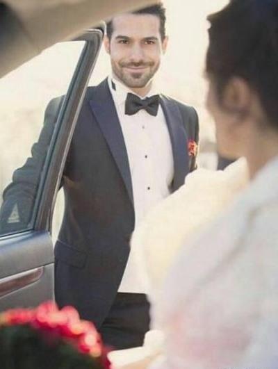 عکس عروس و داماد موتور سوار