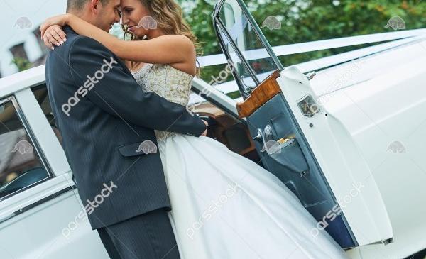 عکس عروس و داماد موتور سوار