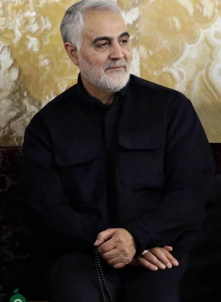 عکس حاج قاسم خندان