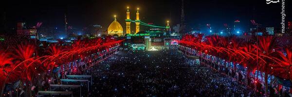 عکسی از پرچم امام حسین