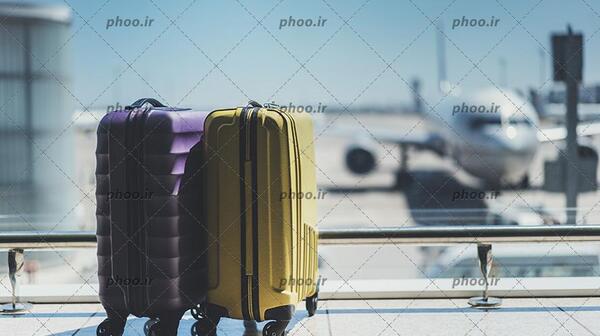عکس چمدان در فرودگاه