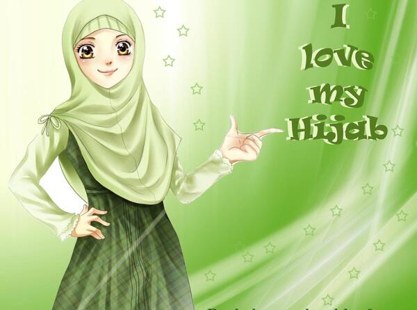عکس دخترانه ی با حجاب کارتونی