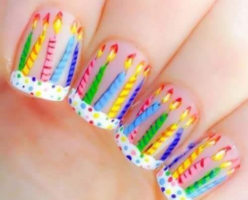 عکس ناخن طرح تولد