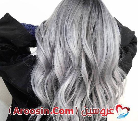 عکس رنگ مو دودی نقره ای