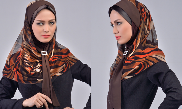 عکس آموزش دوخت مقنعه کرواتی