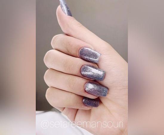 عکس مدل ناخن آمبره مشکی