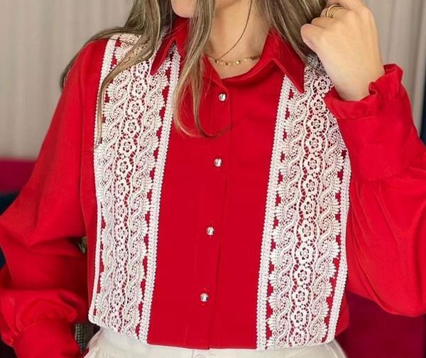 عکس شومیز یقه مردانه