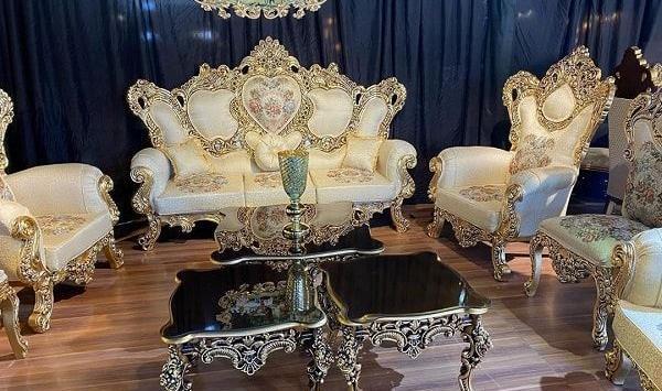 عکس مبل طلایی