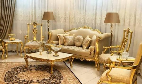 عکس مبل طلایی