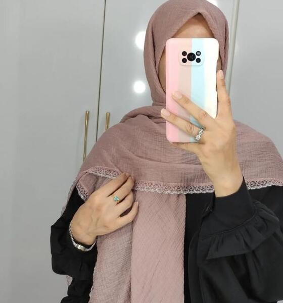 عکس روسری حریر ساده