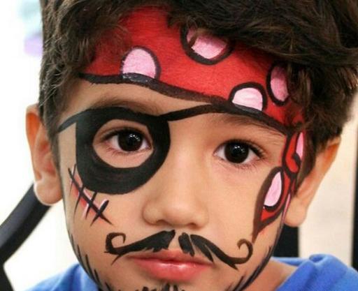 عکس طرح نقاشی رو صورت کودکان