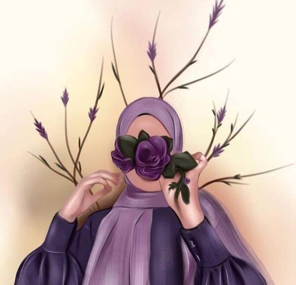 عکس تصویر دختر با حجاب فانتزی