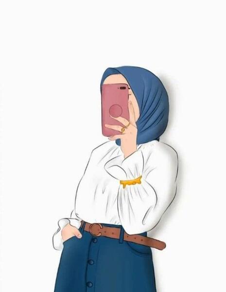 عکس تصویر دختر با حجاب فانتزی