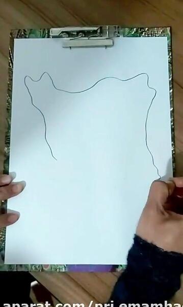 عکس نقشه ایران نقاشی