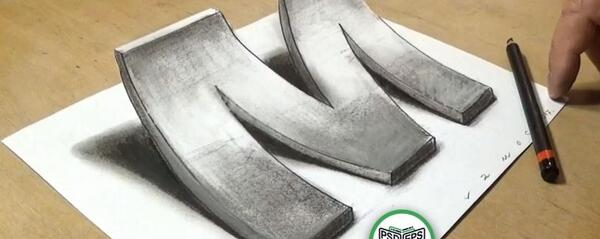 عکس نقاشی ساده با مداد سیاه