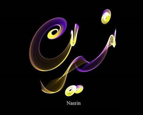 عکس نوشته نسرین یعنی
