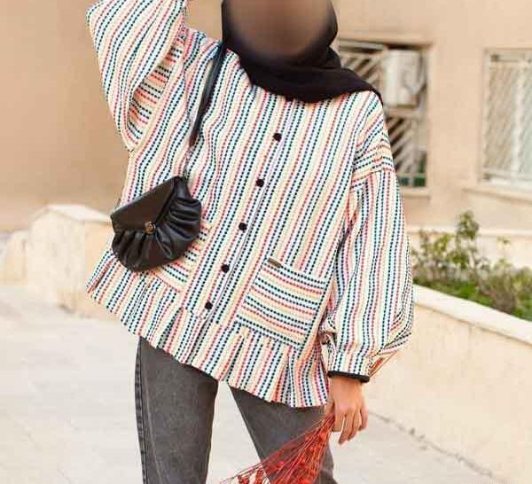 عکس مدل مانتو جدید کوتاه جلو بسته
