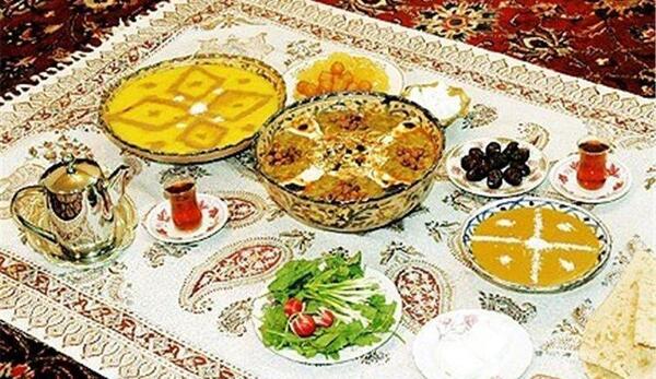 عکس سفره سه نفره