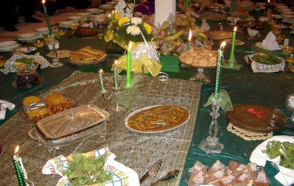 عکس سفره سه نفره