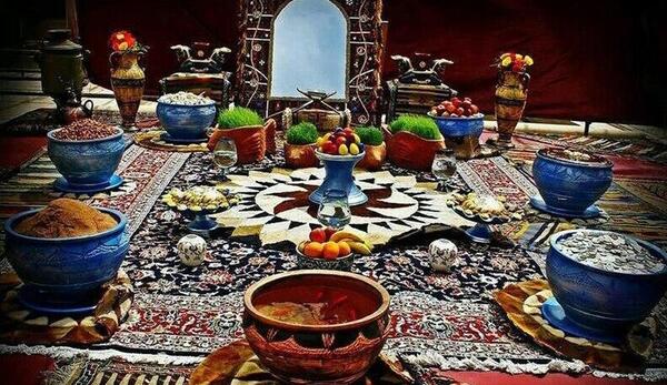 عکس گره زدن سبزه عید