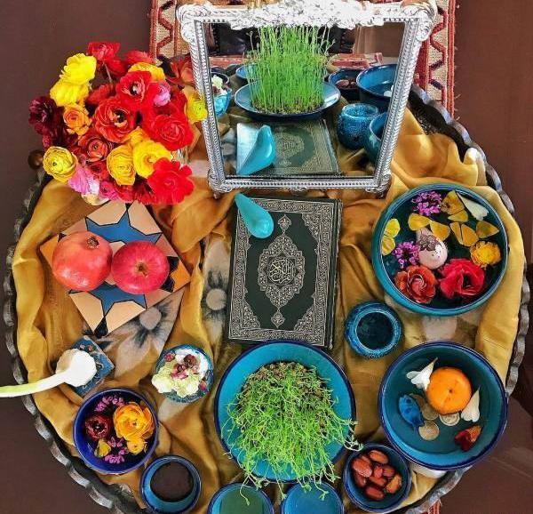 عکس سفره هفت سین جدید طبقه ای