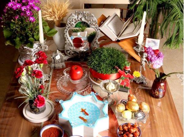 عکس سفره هفت سین جدید طبقه ای