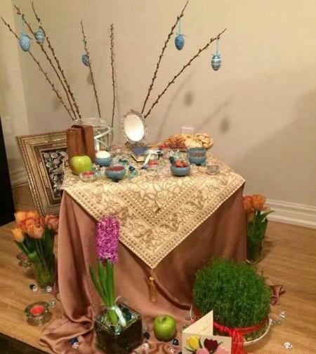 عکس سفره هفت سین جدید طبقه ای
