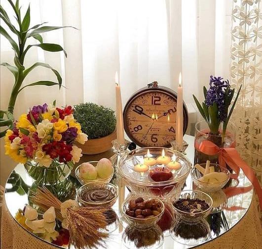 عکس سفره هفت سین جدید طبقه ای