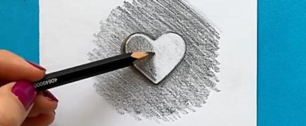 عکس نقاشی سیاه قلم قلب شکسته