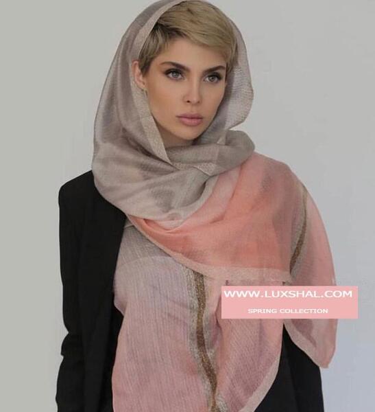 عکس شال صورتی کمرنگ