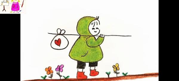 عکس نقاشی دخترونه گوگولی