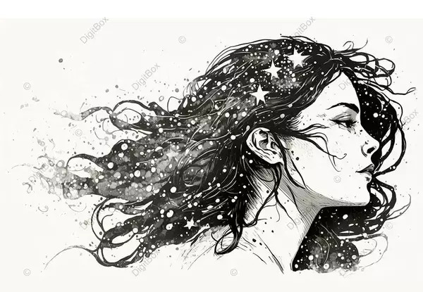 عکس پروفایل دخترونه سیاه سفید کارتونی