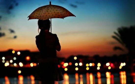 عکس پروفایل دختر تنها در شب
