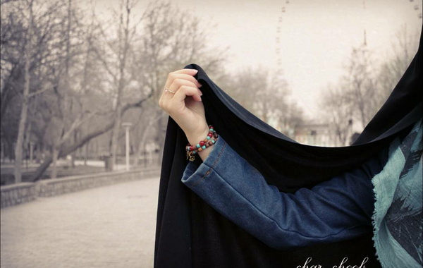 عکس دختر چادری زشت
