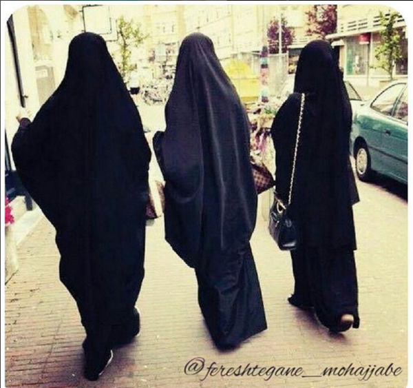 عکس دختر چادری زشت