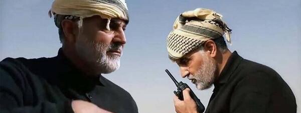 عکس حاج قاسم با بچه ها