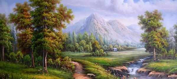 عکس نقاشی مدرن از طبیعت
