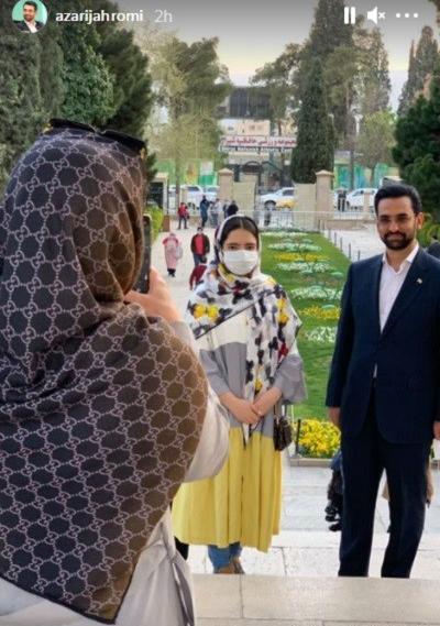 عکس فتوشاپی آذری جهرمی