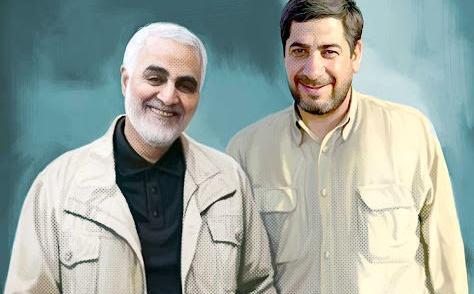 عکس حاج قاسم و حسین پورجعفری