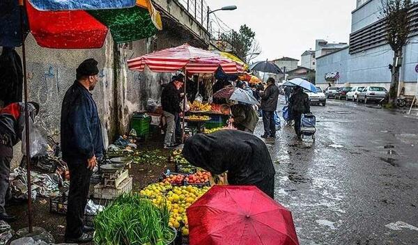 عکس باران رشت