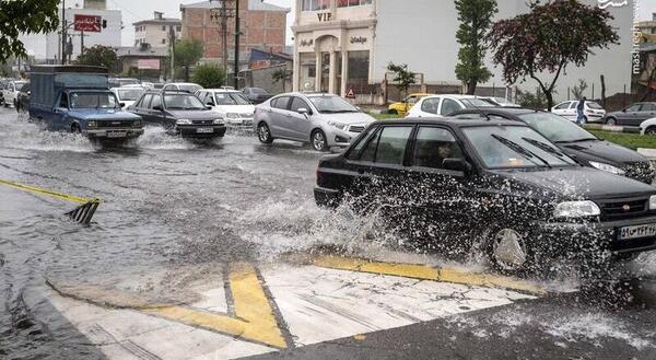 عکس باران رشت