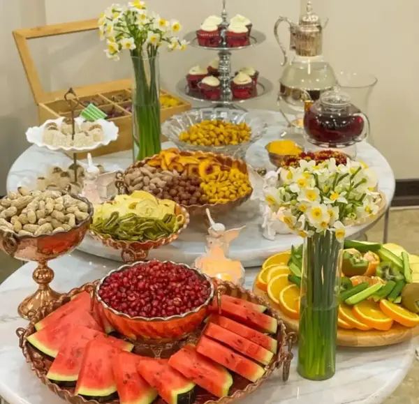 عکس ایده برای سفره یلدا
