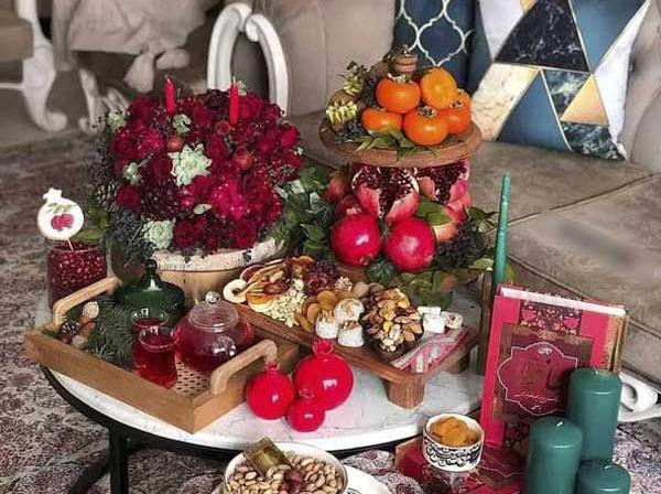 عکس ایده برای سفره یلدا