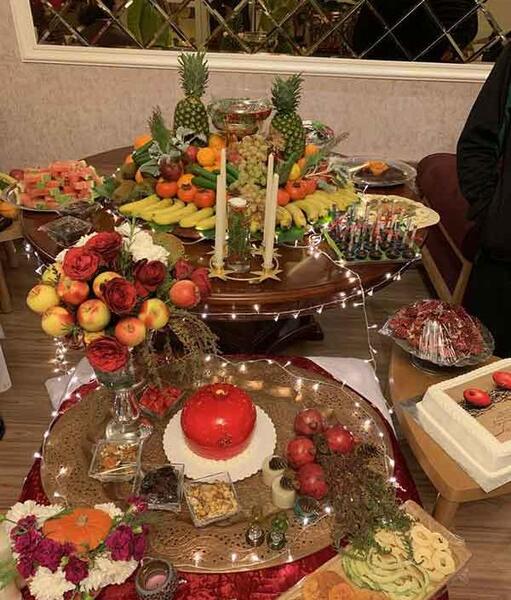 عکس ایده برای سفره یلدا