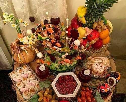 عکس ایده شب یلدا ساده و شیک