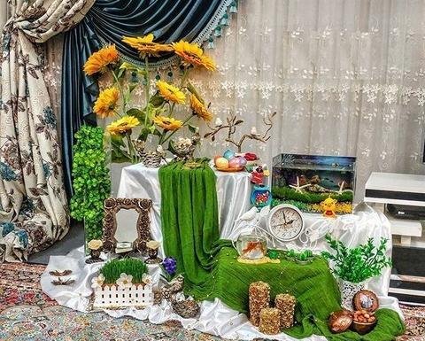 عکس ایده برای چیدن سفره هفت سین ۱۴۰۰