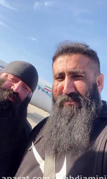 عکس وحید مرادی با مهدی امینی