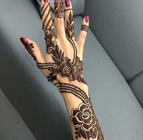 عکس دست حنای عروس